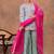 Women Floral Printed V-Neck Gotta Patti Pure Cotton Kurta with Sharara & Dupatta