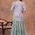 Women Floral Printed V-Neck Gotta Patti Pure Cotton Kurta with Sharara & Dupatta