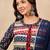 Ethnic Motifs Printed Pure Cotton A-Line Kurti With Sharara & Dupatta
