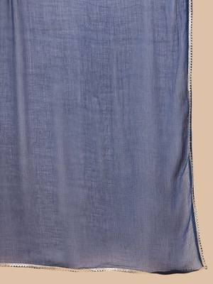 Ethnic Motifs Printed Pure Cotton A-Line Kurti With Sharara & Dupatta 4