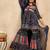 Ethnic Motifs Printed Pure Cotton A-Line Kurti With Sharara & Dupatta