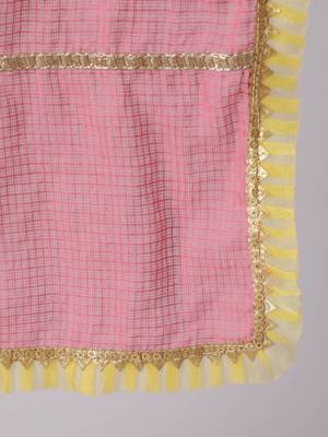 Ethnic Motifs Printed Pure Cotton Straight Kurta With Sharara & Dupatta 4