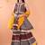 Women Ethnic Motifs Printed Tiered Gotta Patti Kurta With Sharara And Dupatta