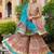 Ethnic Motifs Printed Tiered Gotta Patti Pure Silk Kurta with Sharara and Dupatta