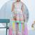 Women Ethnic Motifs Printed Mirror Work Pure Cotton Kurta with Sharara and Dupatta