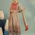 Women Ethnic Motifs Printed Tiered Mirror Work Kurta with Trousers and Dupatta