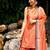 Bandhani Printed Tie-Up Neck Sleeveless Chanderi Silk Kurta Set With Dupatta