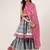 Floral Printed Shoulder Straps Gotta Patti Pure Cotton Kurta With Sharara & Dupatta