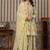 Yellow printed Silk Blend Kurta set