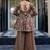 Women Floral Printed Layered Gotta Patti Pure Cotton Kurta with Palazzos & With Dupatta