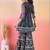 Women Ethnic Motifs Printed Pleated Thread Work Pure Cotton Kurta with Sharara