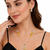 Yellow stone & pearl pendant necklace and earrings jewellery set gold-toned chain, crystal accents, beaded necklaces.