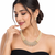Pearl & cubic zirconia gold-tone necklace and earrings set double strand pearls,bridal jewellery, matching earrings.