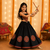 Black mirror silk girls navratri chaniya choli set