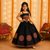 Black mirror silk girls navratri chaniya choli set
