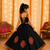 Black mirror silk girls navratri chaniya choli set