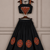 Black mirror silk girls navratri chaniya choli set