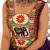 Purple Color Bandhani Print work with kutchi patchework Faux Georgette Gown
