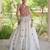 White Cotton Navratri Readymade Lehenga Choli with Thread Embroidery Work