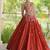 Orange Cotton Navratri Readymade Lehenga Choli with Thread Embroidery Work