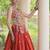 Orange Cotton Navratri Readymade Lehenga Choli with Thread Embroidery Work