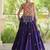 Purple Cotton Navratri Readymade Lehenga Choli with Thread Embroidery Work