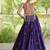 Purple Cotton Navratri Readymade Lehenga Choli with Thread Embroidery Work