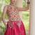 Rani Cotton Navratri Readymade Lehenga Choli with Thread Embroidery Work