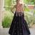 Black Cotton Navratri Readymade Lehenga Choli with Thread Embroidery Work
