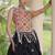 Black Cotton Navratri Readymade Lehenga Choli with Thread Embroidery Work