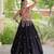 Black Cotton Navratri Readymade Lehenga Choli with Thread Embroidery Work