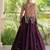 Wine Cotton Navratri Readymade Lehenga Choli with Thread Embroidery Work