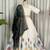 White Silk Blend Navratri Readymade Lehenga Choli with Thread Embroidery Work