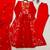Red Color Sequnce Embroidery Chanderi Salwar Suit