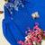 Blue Color Beautiful Fully Beads  & Sequins embroidery work Crepe Kurti Palazzo Set