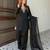 Black Color Beautiful Fully Beads  & Sequins embroidery work Crepe Kurti Palazzo Set
