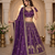purple color Sequins and Zari Embroidery and Thread work silk blend Lehenga Choli set