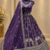 purple color Sequins and Zari Embroidery and Thread work silk blend Lehenga Choli set