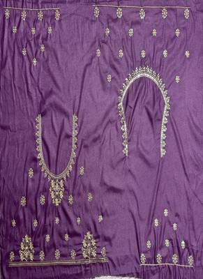 purple color Sequins and Zari Embroidery and Thread work silk blend Lehenga Choli set 5