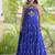 faux georgette laheriya print gown with kutchi patch work  12 meter flair sleeveless navratri garba gown 