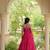 faux georgette laheriya print gown with kutchi patch work  12 meter flair sleeveless navratri garba gown 
