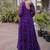 faux georgette laheriya printed gown with kutchi patch work  12 meter flair full sleeves festive ethnic gown 