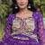 faux georgette bandhani print gown with kutchi patch work  12 meter flair full sleeves navratri festive gown 