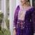 faux georgette laheriya printed gown with kutchi patch work  12 meter flair full sleeves festive ethnic gown 