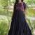 kora cotton multi thread embroidered real mirror work gown  12 meter flair designer ethnic dress 
