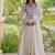 kora cotton multi thread embroidered gown with gota patti & real mirror work  full sleeves festive gown 