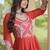 kora cotton multi thread embroidered mirror & real codi work gown  12 meter flair 4 layer stitching 