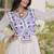 kora cotton multi thread embroidered gown with gota patti & real mirror work  full sleeves festive gown 
