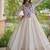 kora cotton multi thread embroidered gown with gota patti & real mirror work  full sleeves festive gown 