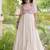 kora cotton multi thread embroidered real mirror work gown  12 meter flair designer ethnic dress 